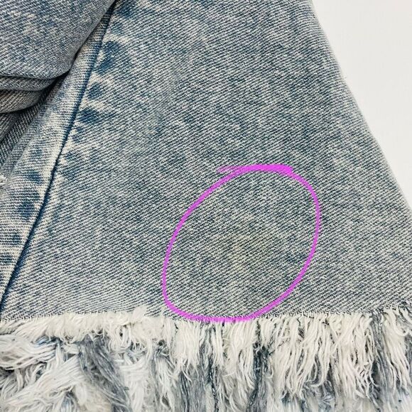 MLM Label Henri Denim Jean Dress Raw Hem Size XS - Picture 8 of 13